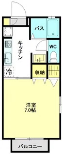 ベルリールB【2階】の間取り