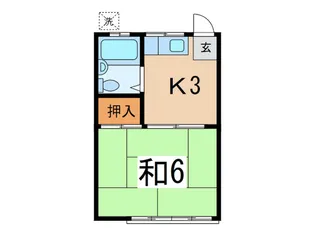 アサミ ハイツ【2階】の間取り