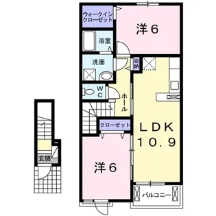 グランデムツミ・N【2階】の間取り