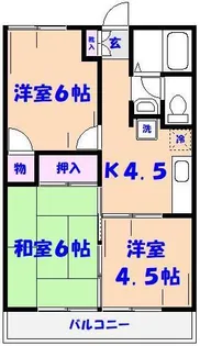 ライトコート国府台I【2階】の間取り