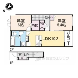 カルム敷島【2階】の間取り