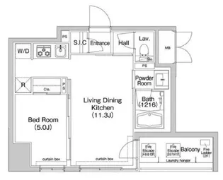 コンフォリア東池袋EAST【11階】の間取り