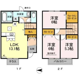 鳥取県鳥取市湖山町西1【一戸建】の間取り