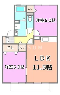 千葉県千葉市中央区都町4【アパート】の間取り