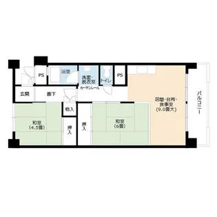 UR尾上【3階】の間取り