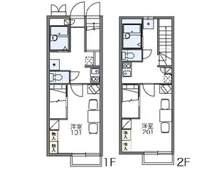 レオパレス昭和【1階】の間取り