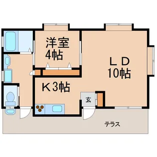 神奈川県藤沢市片瀬4【一戸建】の間取り