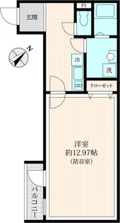 「防音マンション」(仮)サウンドフリー東池袋【4階】の間取り