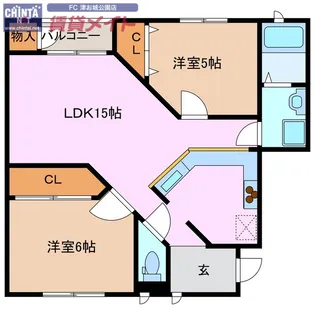 ベイト シャローム【1階】の間取り