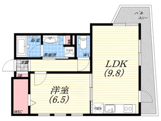 兵庫県芦屋市松ノ内町【マンション】の間取り