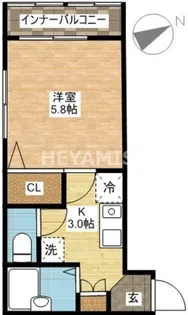 アミティ南山手【1階】の間取り