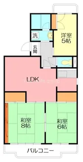第2スペランザ大住【2階】の間取り