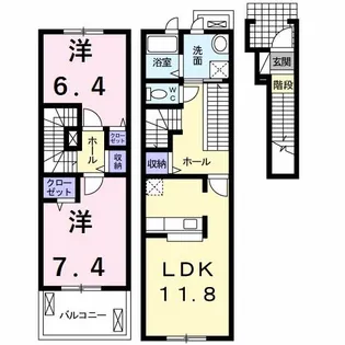 アンジュ【2階】の間取り