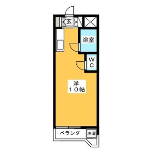 第16ユーセードムス【5階】の間取り