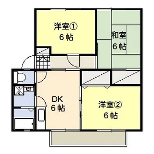 プラザ樹苑A【2階】の間取り