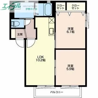 パークハイム A【2階】の間取り