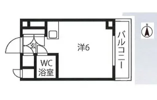 1Rの間取り画像