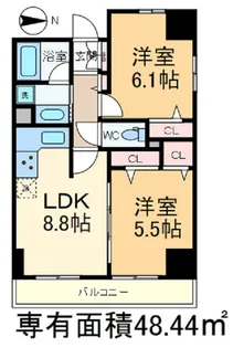 CAVANA滝野川【9階】の間取り