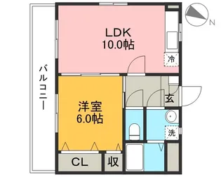 高知県高知市曙町1【マンション】の間取り