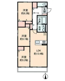 HEIM MAISON 庄内通駅東 A棟【1階】の間取り