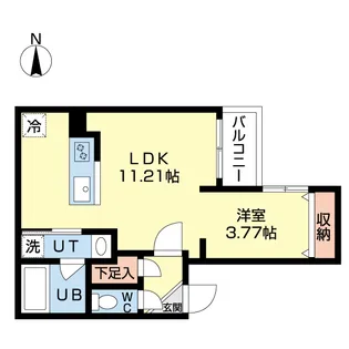 北海道北広島市共栄町4【マンション】の間取り