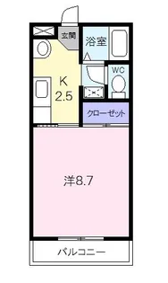 ロイヤルハートピア郷津B【4階】の間取り
