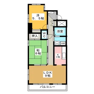 サンシャイン北松本【2階】の間取り