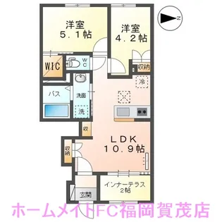 福岡県福岡市早良区四箇1【アパート】の間取り