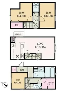 東京都練馬区旭丘1【一戸建】の間取り