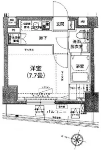 東京都文京区白山1【マンション】の間取り