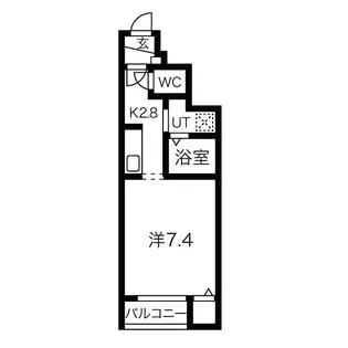 クレアB【1階】の間取り
