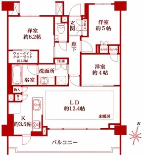プレディア横浜高島台【3階】の間取り