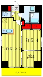 八番館【7階】の間取り
