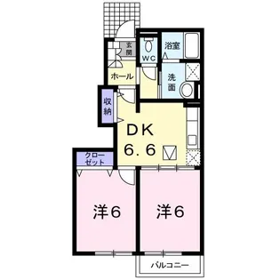 エレガントD【1階】の間取り