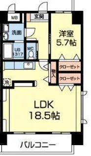 MAJESTY【8階】の間取り
