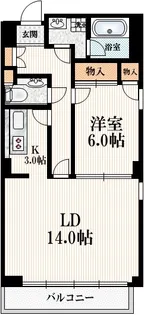 原宿パークハウス【2階】の間取り