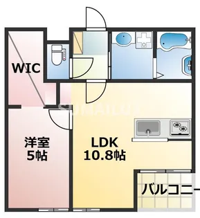 熊本県熊本市北区龍田8【アパート】の間取り
