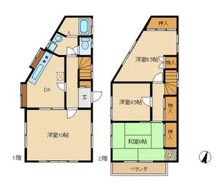 東京都町田市図師町【一戸建】の間取り