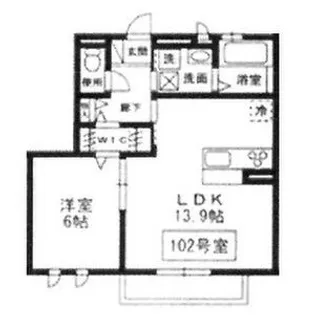 大阪府堺市西区浜寺南町3【アパート】の間取り