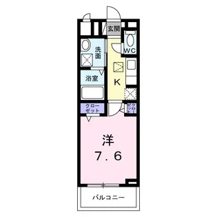 ランタナ【3階】の間取り