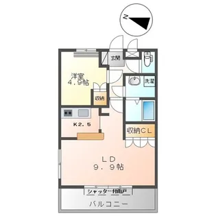埼玉県八潮市大字西袋【マンション】の間取り