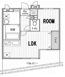 東京都台東区日本堤2【マンション】の間取り
