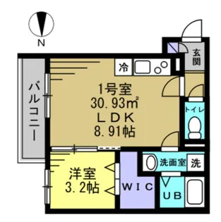 AJ千葉寺003【1階】の間取り