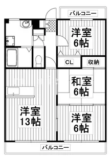 熊本県熊本市東区戸島西1【マンション】の間取り
