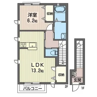ヴィアソーレ A【2階】の間取り