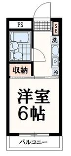 よしみハウジングビル【4階】の間取り