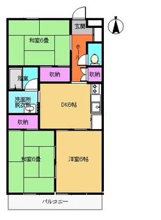 ジュネパレス向井II【3階】の間取り