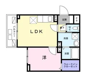 グレイシャス千早【3階】の間取り