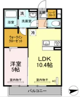 ラフィネ宿河原【2階】の間取り