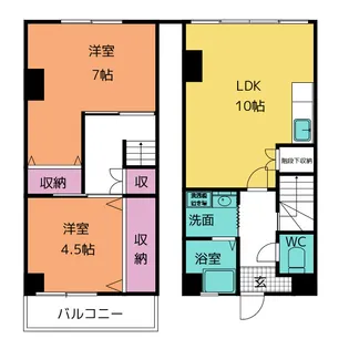 ストークマンション加木屋【2階】の間取り